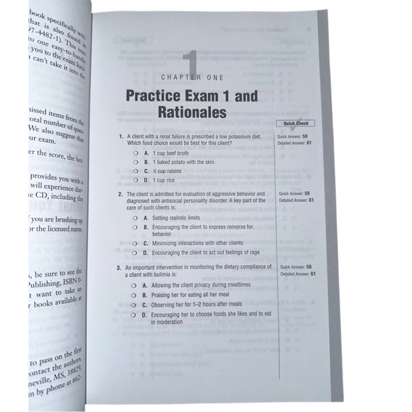 Exam Cram NCLEX-RN Practice Questions Third Edition - Picture 4 of 8